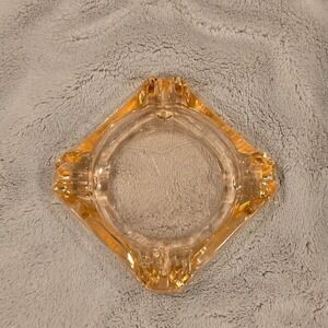 Vintage Jeannette Glass Pink Depression ‎ Adam Ashtray